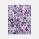 Mädchen-Meerjungfrau-Fleece-Decke - lila Fleecedecke (Vorderseite)