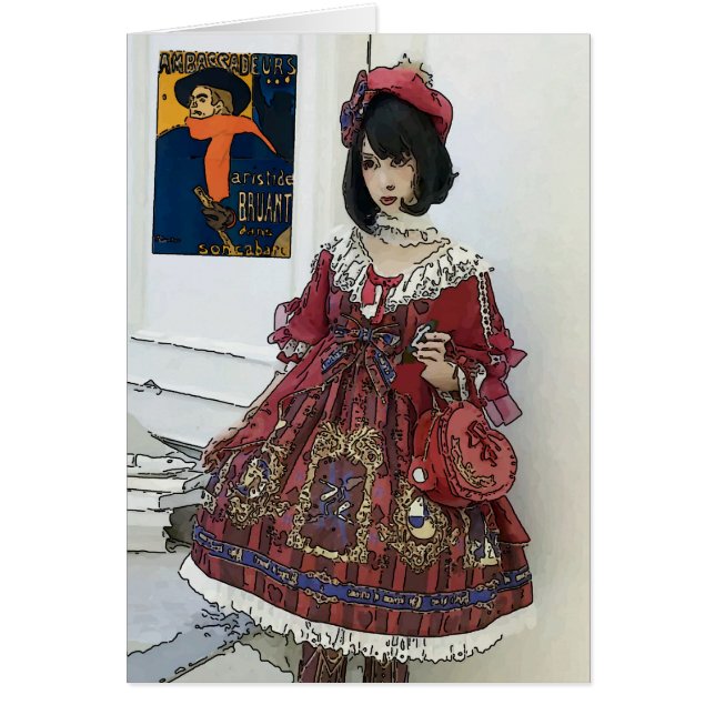 Mädchen mit Abstrakter Handy-Matisse, (Vorne)