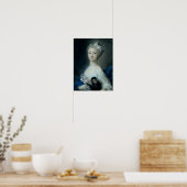 Mädchen mit Affen Poster (Küche)