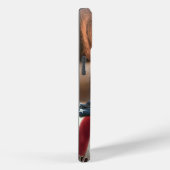 Mädchen mit amerikanischer Flagge und Kitten Case-Mate iPhone Hülle (Rückseite / Rechts)