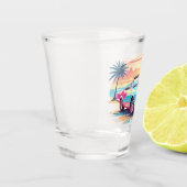 Mädchen mit Auto und Traumwelt Schnapsglas (Links)