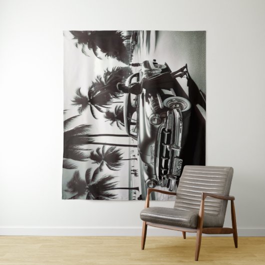 Mädchen mit Auto Wandteppich (Beispiel)