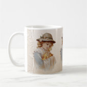 Mädchen mit Baby Ducks Kaffeetasse (Links)