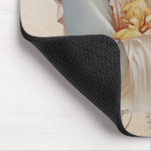 Mädchen mit Baby Ducks Mousepad (Ecke)