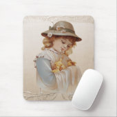 Mädchen mit Baby Ducks Mousepad (Mit Mouse)