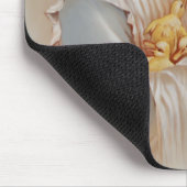 Mädchen mit Baby Ducks Mousepad (Ecke)