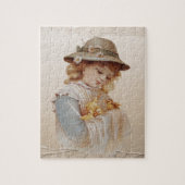 Mädchen mit Baby Ducks Puzzle (Vertikal)