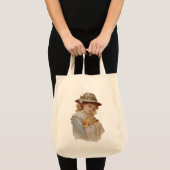 Mädchen mit Baby Ducks Tragetasche (Vorderseite (Produkt))