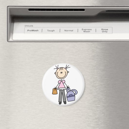 Mädchen mit Backpack Magnet (In Situ (Geschirrspüler))
