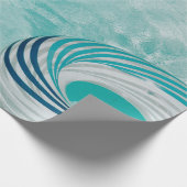 Mädchen mit Badeanzug und Badeanzug im Schwimmbad Geschenkpapier (Ecke)