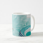 Mädchen mit Badeanzug und Badeanzug im Schwimmbad Kaffeetasse (VorderseiteRechts)