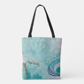 Mädchen mit Badeanzug und Badeanzug im Schwimmbad Tasche (Rückseite)