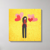 Mädchen mit Ballon whimsical Leinwanddruck (Vorderseite)