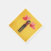 Mädchen mit Ballon whimsical Serviette (Ecke)