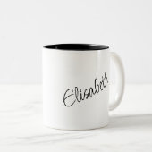 Mädchen mit Band Zweifarbige Tasse (VorderseiteRechts)