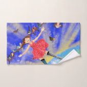 Mädchen mit Birds Badehandtuch Set Fantasy (Handtuch)