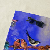 Mädchen mit Birds Beach Handtuchfeder Strandtuch (Beispiel)