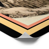 Mädchen mit Blasen Art Deco Poster (Ecke)