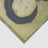 Mädchen mit blauer Schleife, Helene Schjerfbeck Seidenpapier (Ausschnitt)