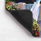 Mädchen mit Blick auf die Mittelmeer-Maus Mousepad (Ecke)