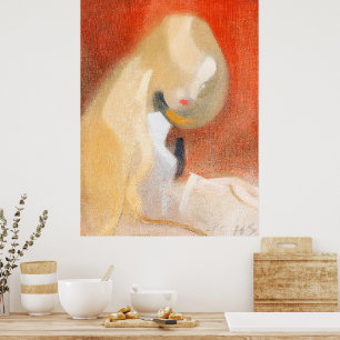 Mädchen mit Blonde Hair von Helene Schjerfbeck Poster