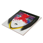 Mädchen mit Blue Eyes Keramik Tile Fliese (Seite)