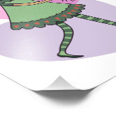 Mädchen mit Blumen Fotodruck (Ecke)