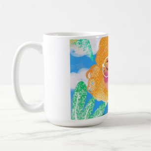 Mädchen mit Blumen Kaffeetasse