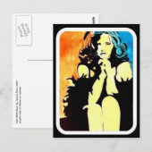 Mädchen mit Boa Postcard Postkarte (Vorne/Hinten)