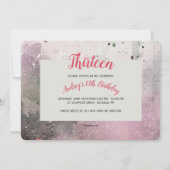 Mädchen mit Bouquet-Einladung Einladung (Rückseite)