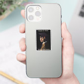 Mädchen mit Brille-Abschluss Aufkleber (Telefon)