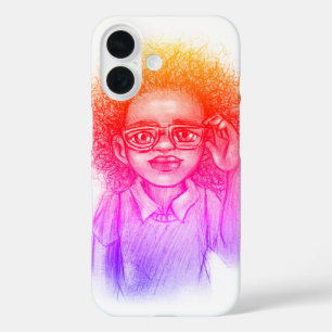 Mädchen mit Brille, iPhone-Gehäuse iPhone 16 Hülle