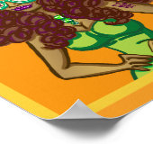 Mädchen mit Brille Poster (Ecke)