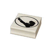 Mädchen mit Buch Gummistempel (Stempel)