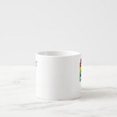 Mädchen mit Büchern Espressotasse (Vorderseite)