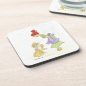 Mädchen mit Cat and Mouse Untersetzer (Linke Seite)