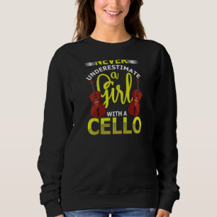 Mädchen mit Cello-Cellist Musiker in Berlin Sweatshirt