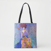 Mädchen mit Cello Musical Tote Bag Fantastische Me Tasche (Vorderseite)
