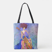 Mädchen mit Cello Musical Tote Bag Fantastische Me Tasche (Rückseite)