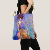 Mädchen mit Cello Musical Tote Bag Fantastische Me Tasche (Von Nahem)