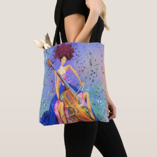 Mädchen mit Cello Musical Tote Bag Fantastische Me Tasche