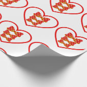 Mädchen mit Charme im Stadtzentrum Geschenkpapier (Ecke)