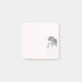 Mädchen mit cooler Abbildung Post-it Klebezettel (Vorderseite)