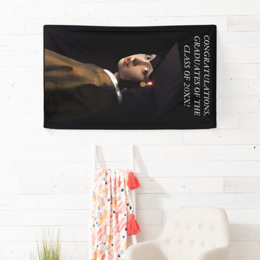 Mädchen mit dem Abschluss-Hut Banner (Insitu)