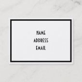 Mädchen mit dem Abschluss-Hut Telefonnummerkarte (Rückseite)