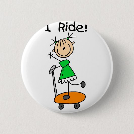 Mädchen, mit dem ich Button fahre (Vorderseite)