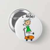 Mädchen, mit dem ich Button fahre (Vorne & Hinten)
