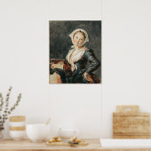 Mädchen mit dem Marmot - Fragonard (c.1780) Poster (Küche)