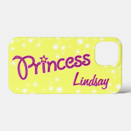 Mädchen mit dem Namen Prinzessin gelben Rosa Case-Mate iPhone Hülle
