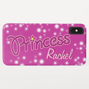 Mädchen mit dem Namen Prinzessin lila rosa iPhone XS Max Hülle